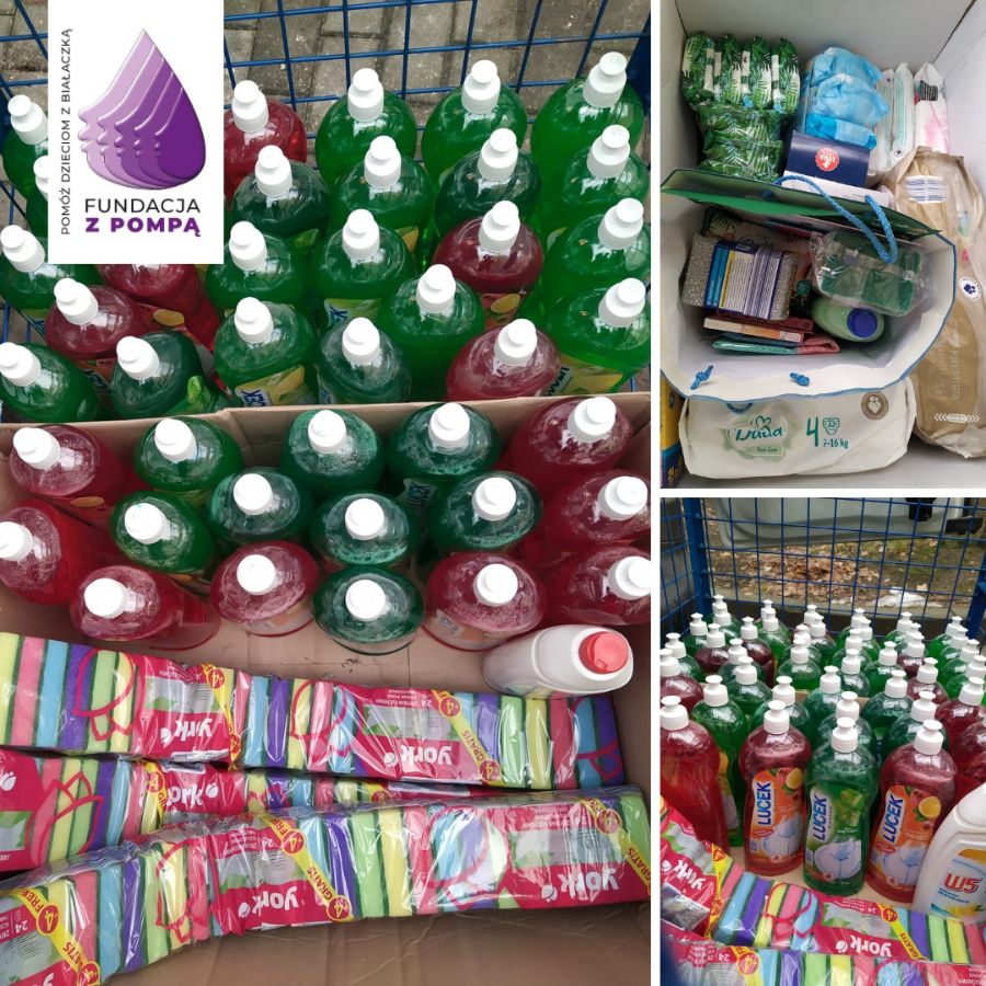 Właśnie przywieźliśmy produkty ze zbiórki w Szkole Podstawowej nr 61 w Gdańsku